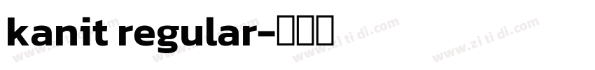 kanit regular字体转换